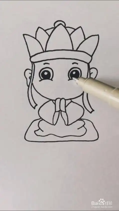 西行纪唐僧简笔画