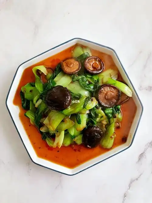 香菇炒油菜家常菜