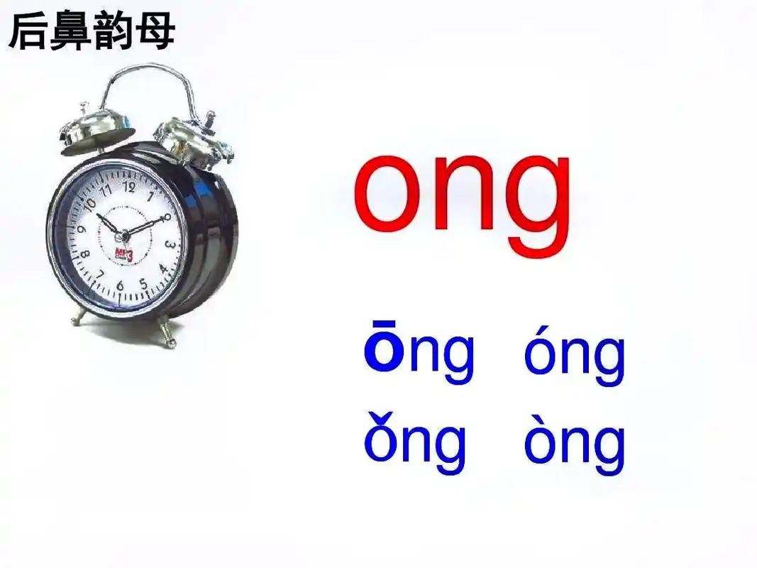 一年级上册拼音:后鼻韵母ong的学习 - 抖音