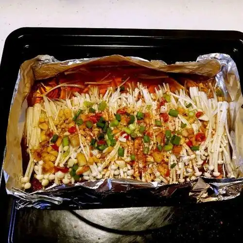 锡纸蒜蓉金针菇02