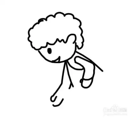 笔画人物女生弯腰的简笔画小孩弯腰捡东西简笔画小男孩弯腰脱鞋简笔画