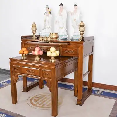 家用实木供台佛桌佛台中式条案客厅香案祖先拜神贡桌财神神台供桌