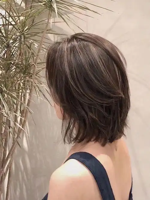 高层次齐肩短发99|||高层次减龄齐肩短发,搭