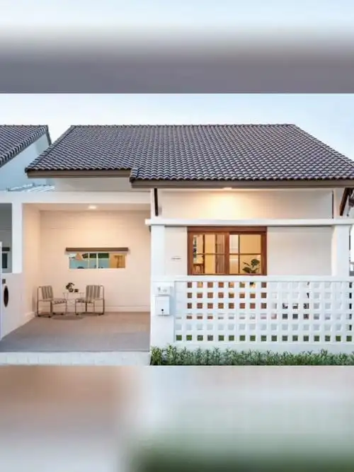 乡村自建房自然简约清新的小平房设计