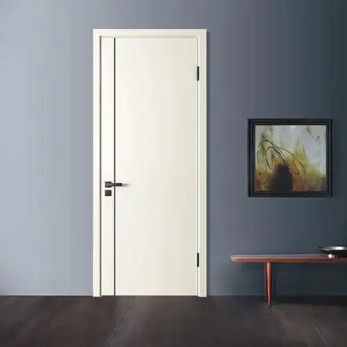 木门烤漆私友现代简约极简门卧室内门窄框实木复合室内门