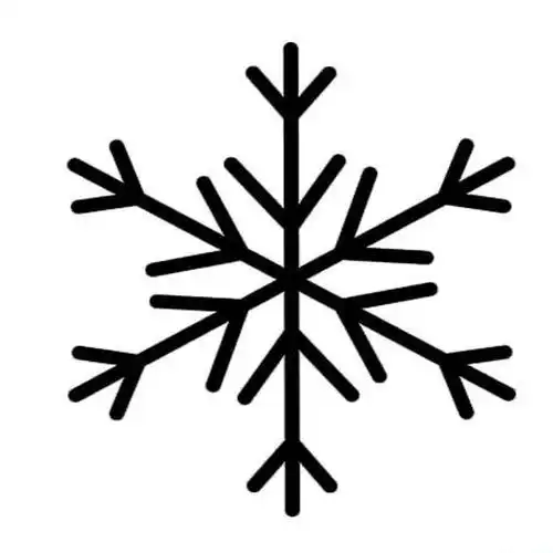 雪花简笔画怎么画雪花简笔画漂亮简笔画教程雪花简笔画