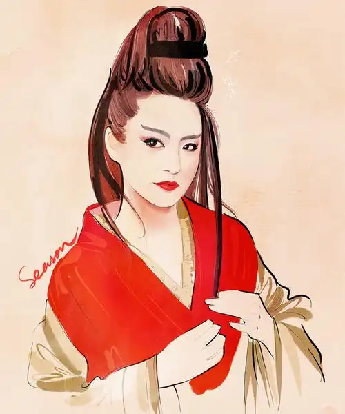 人物明星,壁纸,手绘,电影东方不败林青霞