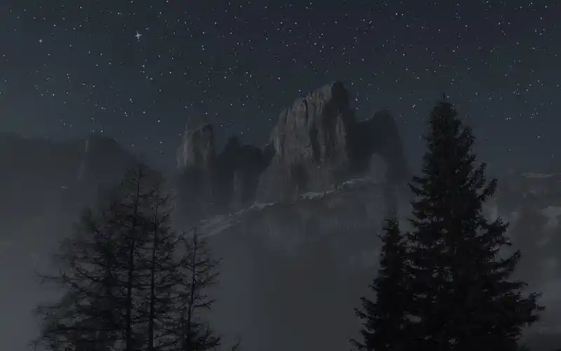 首页 桌面壁纸 风景壁纸 唯美山川夜景高清电脑壁纸 上一张 下一张