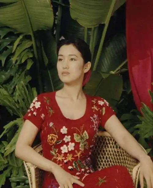 红色衣服真美,能轻松穿出国潮范,巩俐年轻时穿太美了