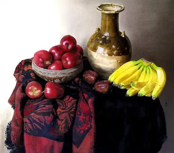 中国油画家刘寿祥的静物油画作品欣赏