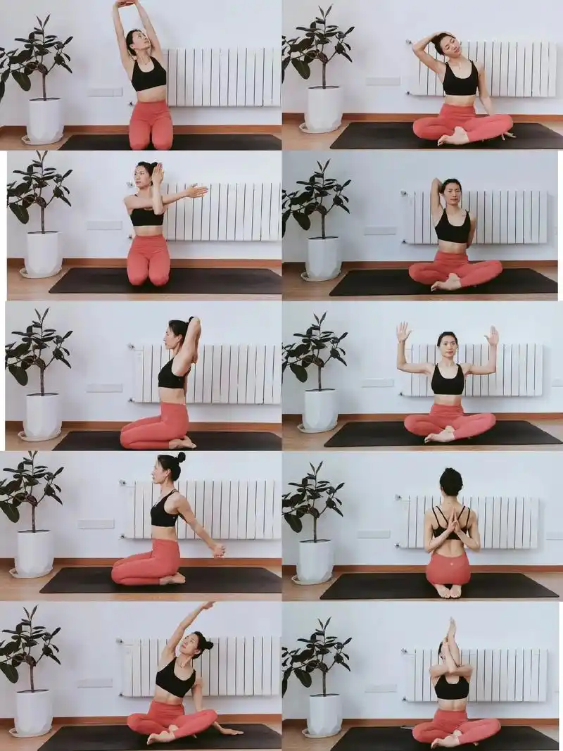 最全全身拉伸动作(收藏级)166:肩背拉伸动作(同适用于肩颈理 - 抖音