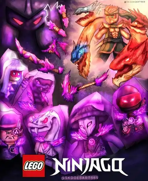 乐高幻影忍者s16粉丝自制海报