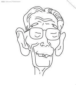 明星头像简笔画足球明星简笔画黑白夸张明星名人简笔画明星动漫版简笔