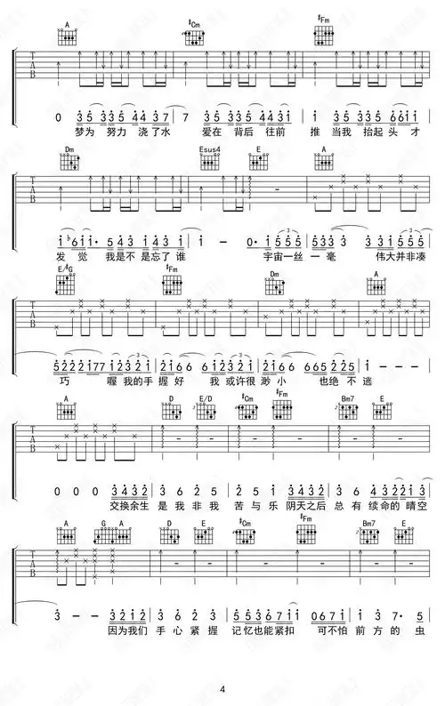 林俊杰串烧歌曲吉他谱林俊杰出道18周年金曲