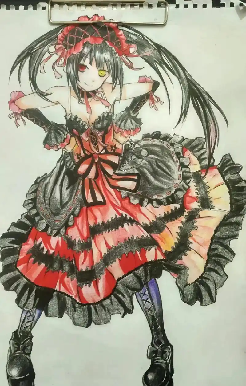 晒一下18岁时候的画#时崎狂三 #时崎狂三手绘 #约会大作战 - 抖音