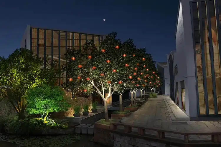 文创景观建筑亮化效果图设计(三)