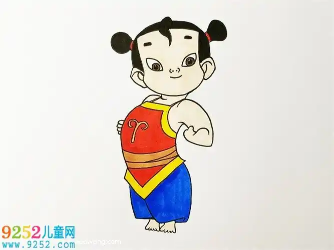 哪吒简笔画步骤 西游记简笔画,哪吒简笔画教程