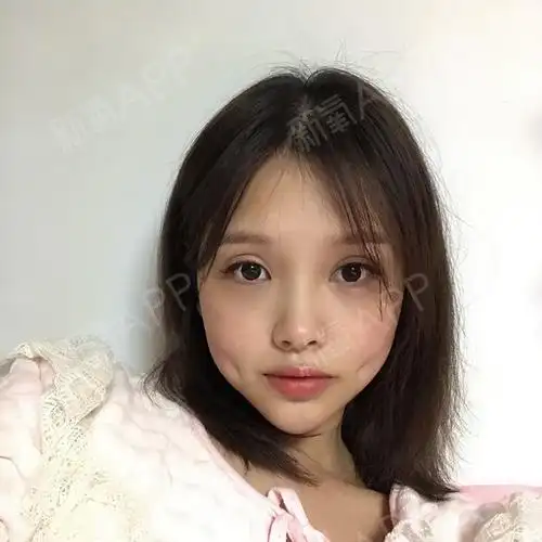 双侧埋线酒窝术后第1天.