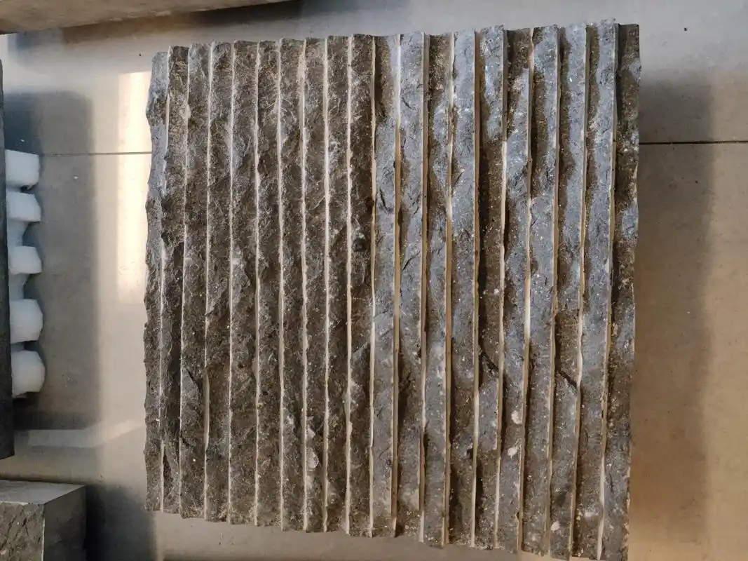 青石板斧剁面 拉丝面 自然面表面工艺 中俊石材