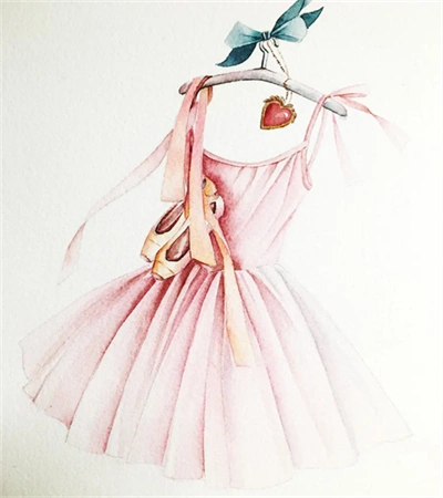 标签关键词舞裙水彩画