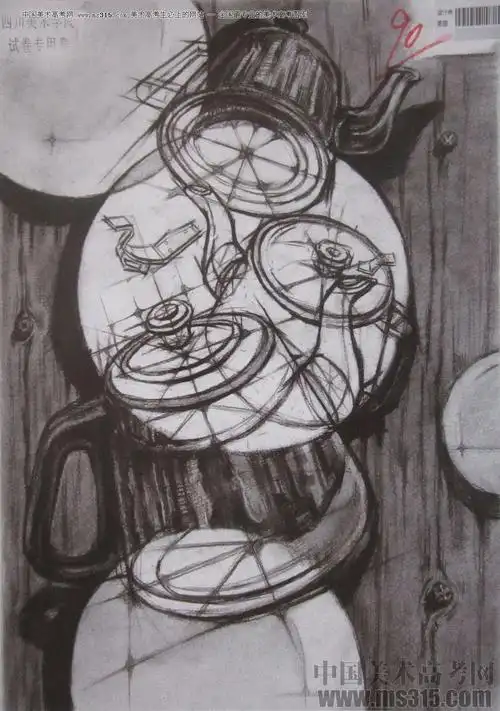 2016年四川美术学院设计素描高分试卷37