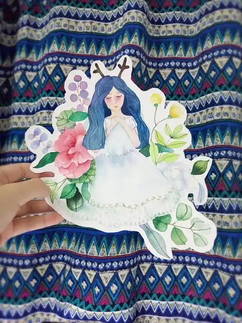 许愿|绘画习作|插画|八月曈画 - 原创设计作品 - 站酷 (zcool)