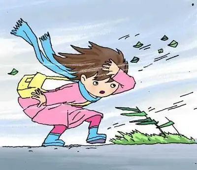 冬天风来了简笔画