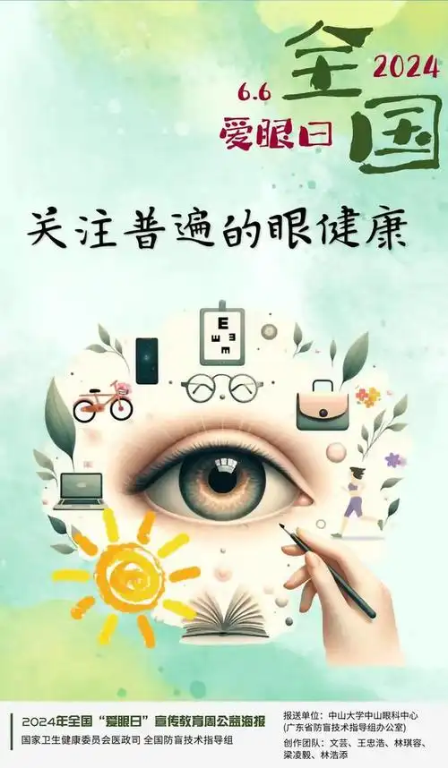 2024年全国"爱眼日"宣传教育周公益海报正式发布