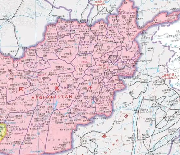 阿富汗地图全图高清版