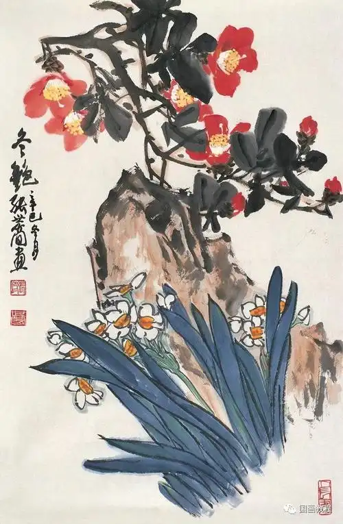 各大名家笔下的国画水仙美轮美奂的作品