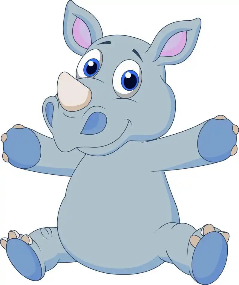 可爱犀牛卡通,可爱犀牛卡通