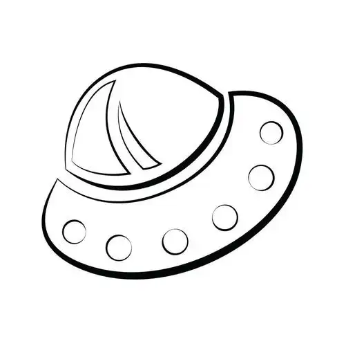 飞碟的插图,抽象元素矢量插画的飞碟