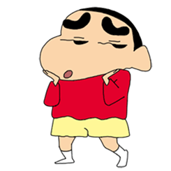 蜡笔小新托腮粗眉毛大脸gif动图_动态图_表情包下载_soogif