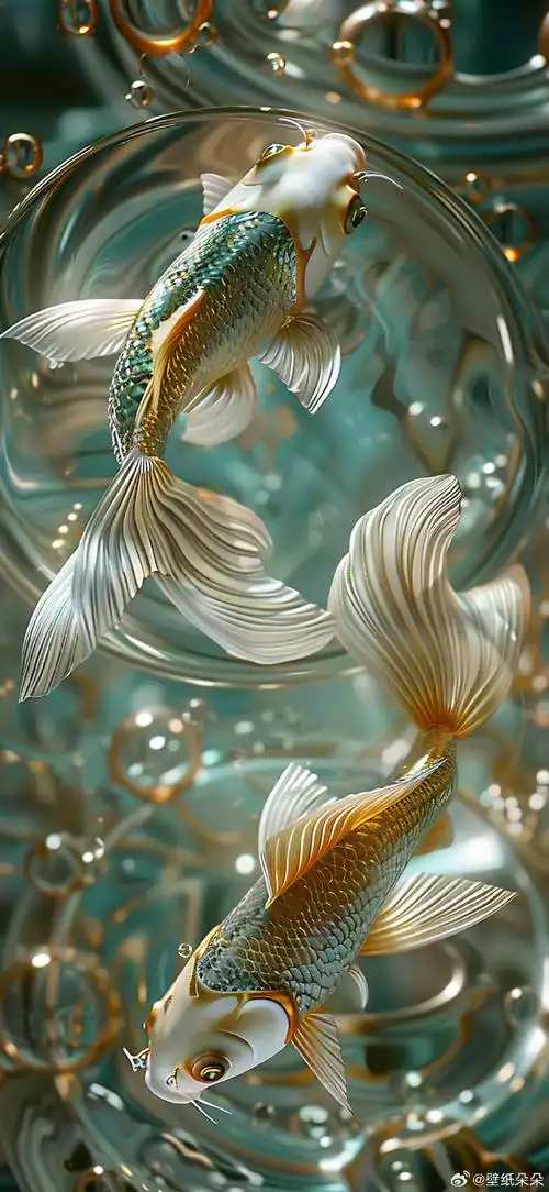 如鱼得水~ 吸金旋涡招财锦鲤壁纸