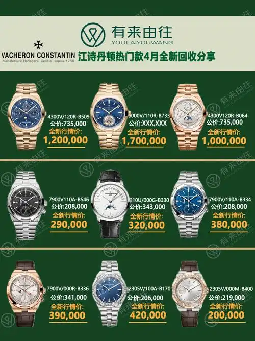 今日分享425日江诗丹顿纵横四海价格