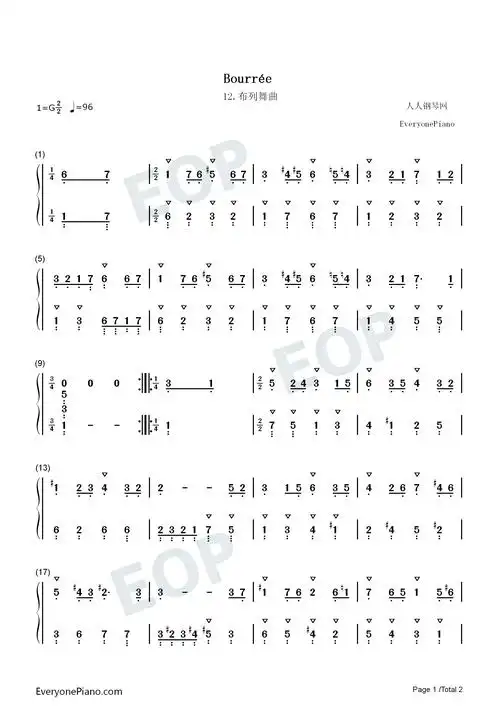 布列舞曲 12-巴赫