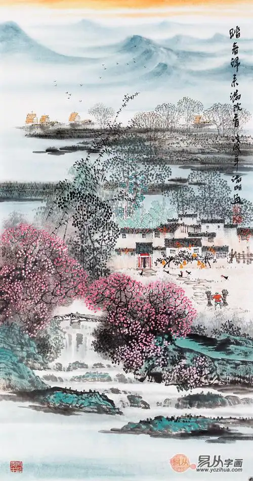 江南风景山水画图片江南山水画图片大全集