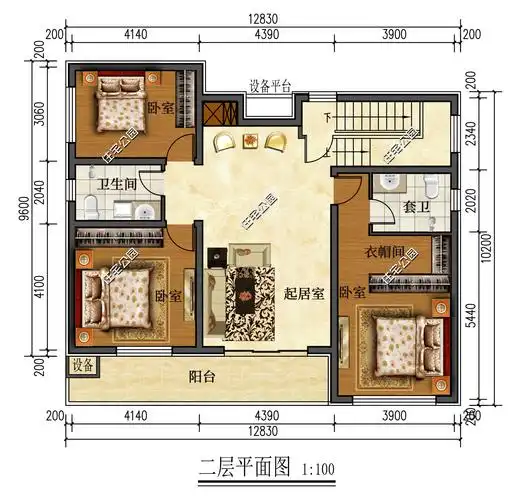 12×10米简约实用的二层别墅,布局紧凑合理,性价比较高
