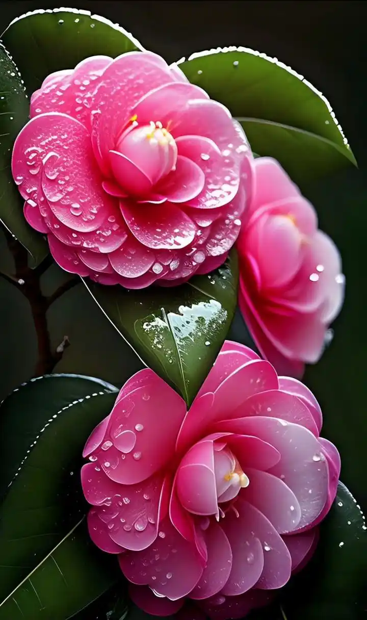 适合将白色山茶花赠予给相恋许久的爱人,寓意着对她的爱意真挚. 67