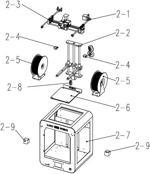 一种打印高温工程塑料的多功能智能3d打印机