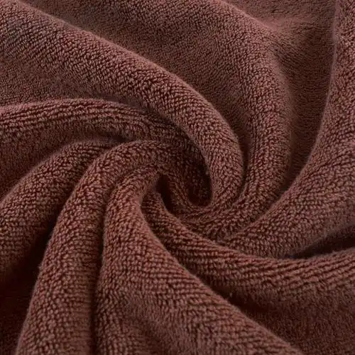 吸水深棕色艾灸火疗毛巾褐色美容包头巾咖啡色毛巾5080cm重200g0x0cm