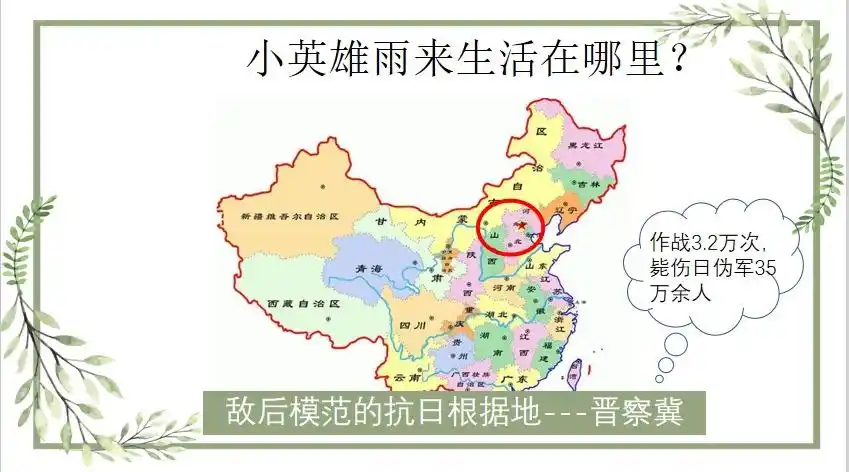 拓展:故事发生地点晋察冀