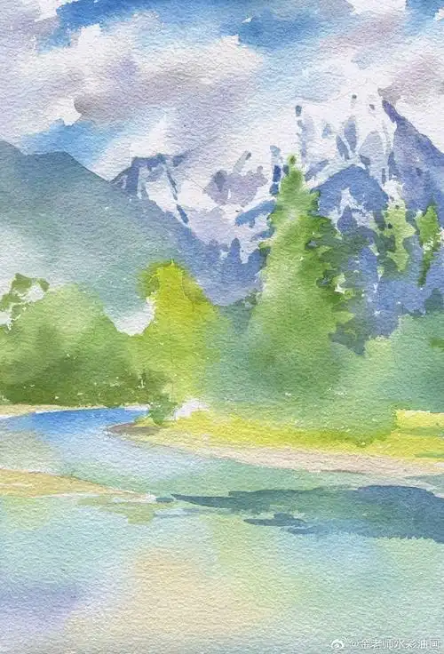 水彩##水彩画##水彩教程##水彩风景##水彩画教程