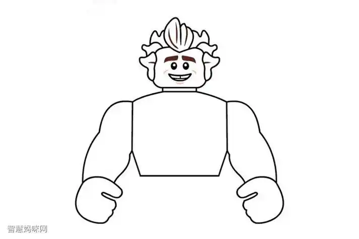 破坏王拉尔夫简笔画怎么画无敌破坏王拉尔夫简笔画教程步骤无敌破坏王