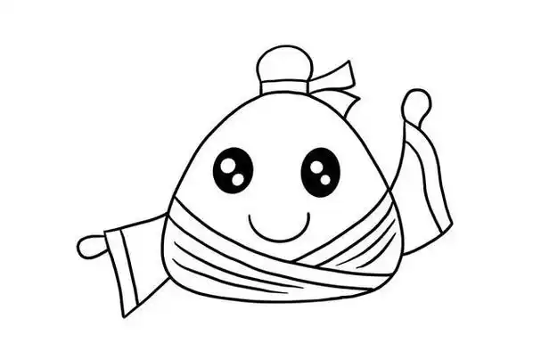 一步一步教我画粽子简单又漂亮,怎样画粽子最简单又好看图4