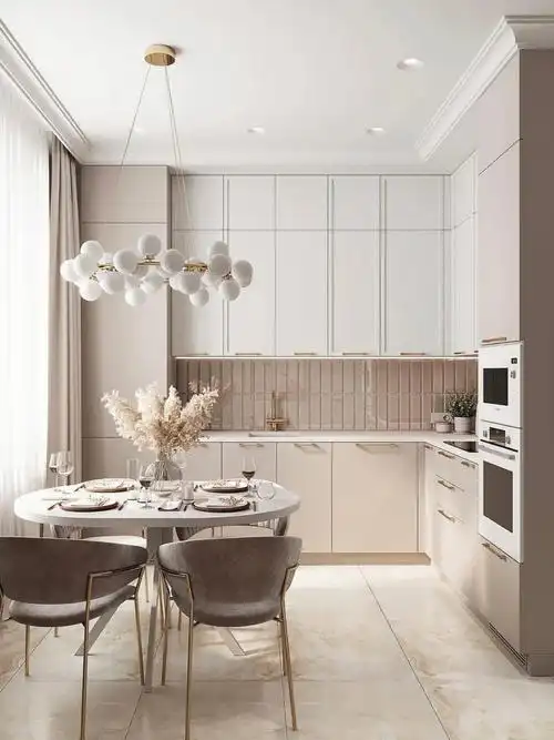 奶茶色橱柜78绝美配色颜值爆表甜到心底