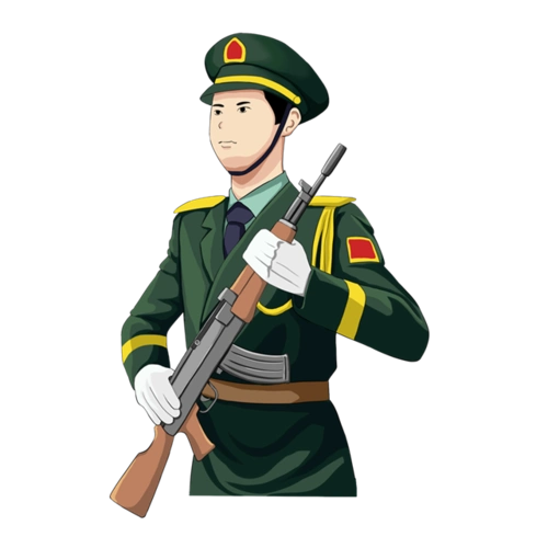 卡通军人素材