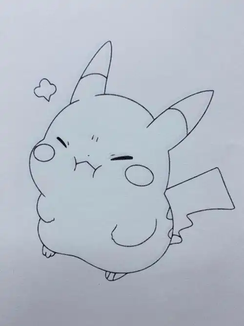 皮卡丘简笔画大全 皮卡丘简笔画大全可爱带颜色