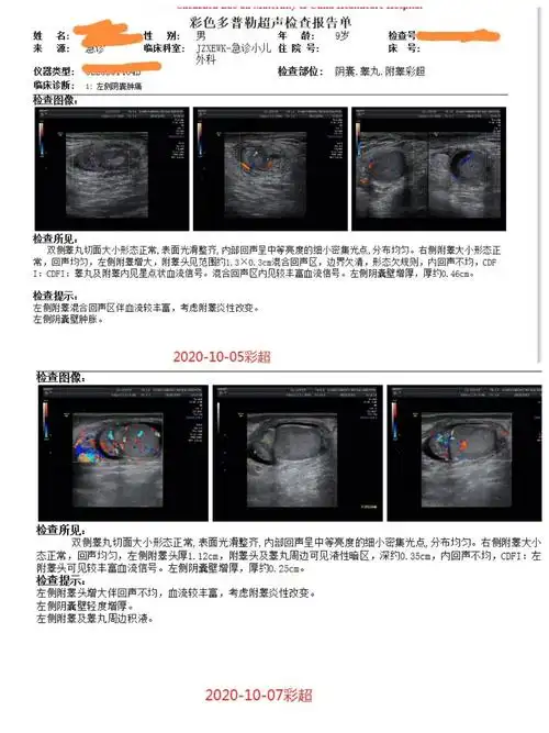 建议住院治疗,但是家长拒绝住院.门诊开药口服,阴囊局部药物湿敷.