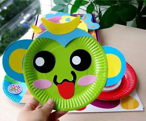 益智早教儿童手工diy幼儿园创意贴画动手玩具美术纸盘贴纸3-5-7岁